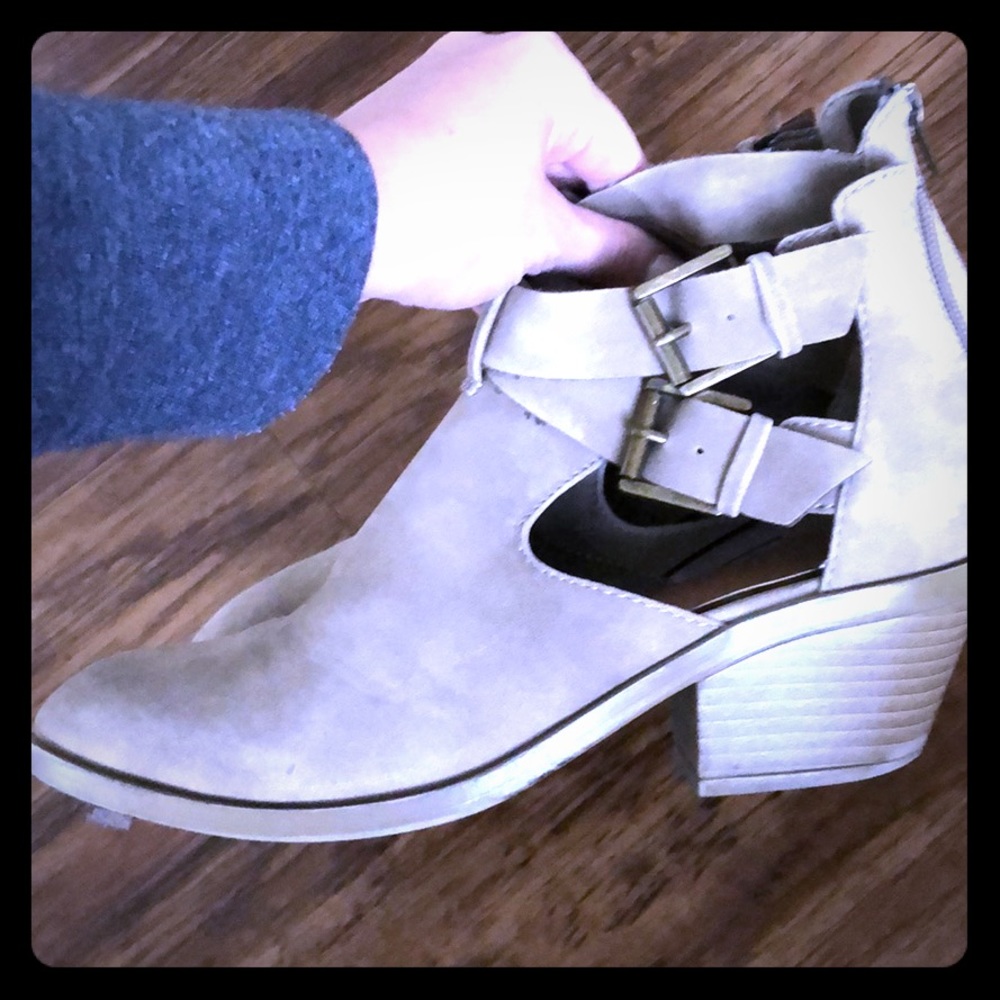 Cute lil booties with cut-outs